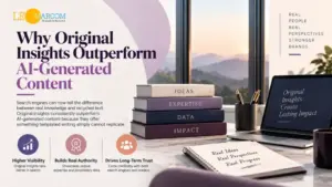 Why Original Insights Outperform AI-Generated Content