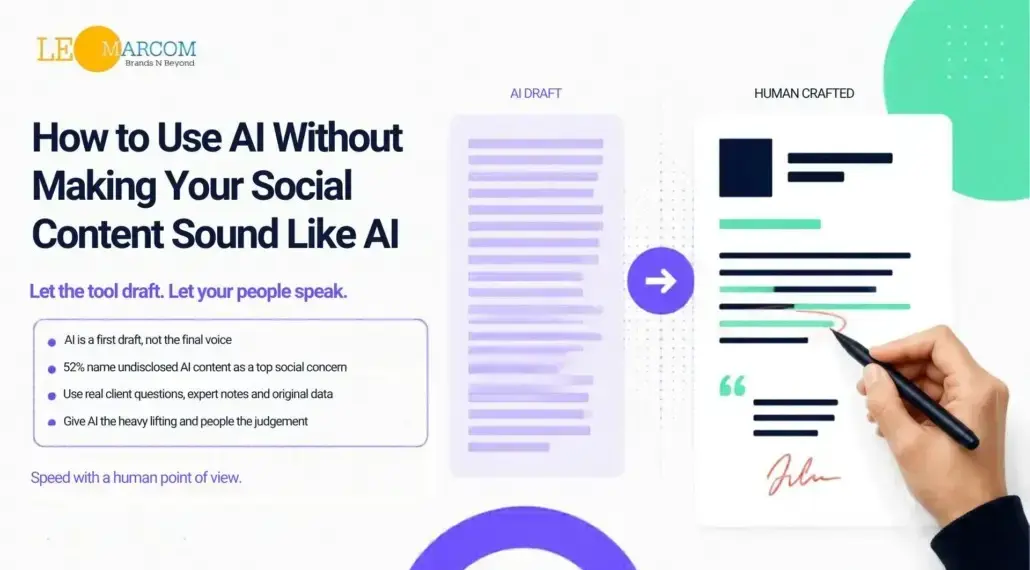How to Use AI Without Making Your Social Content Sound Like AI